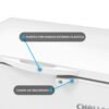 Manija externa plástica y chapa de seguridad del congelador Challenger CH-100