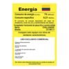Etiqueta de energía del congelador horizontal Challenger CH-396 de uso comercial