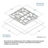 Dimensiones de instalación de la estufa empotrable Challenger SA6160