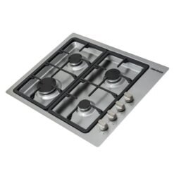 Estufa de empotrar Challenger 61 cm 4 puestos gas natural acero inoxidable vista superior