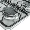 Quemadores y parrillas de la estufa Challenger SP6043 inox vista en ángulo