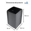 Medidas de la lavadora Challenger CW5711 de 11 kg carga superior
