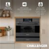 Horno microondas Challenger 35 L con bloqueo de panel, alerta sonora y programador