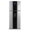 Nevera Challenger No Frost 470 litros acero CR-470, vista frontal con panel digital y dispensador de agua
