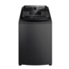 Lavadora Electrolux carga superior 22 kg negra vista frontal
