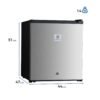Medidas del minibar Electrolux ERD50W3HUS de 51 cm de alto y 14 kg