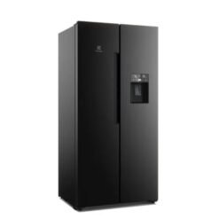 Nevecón Electrolux ERS45F3C5EB negro de dos puertas, vista lateral
