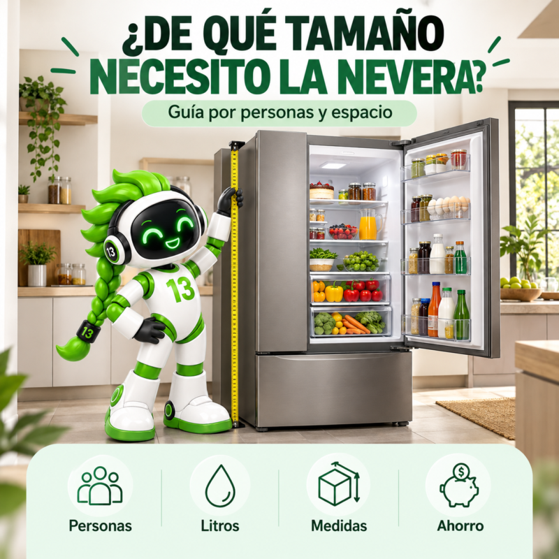 Cómo elegir el tamaño de la nevera según tu familia