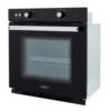 Horno mixto Haceb Tofu 60 cm negro con perillas de control vista en ángulo