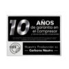 Sello de 10 años de garantía en el compresor de la nevera Haceb 311 litros, producción carbono neutro