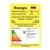 Etiqueta de eficiencia energética clase B de la nevera Haceb No Frost 382 litros negra