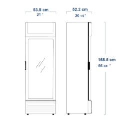 Alternative view of Vitrina Refrigerada Inducol 217 Litros con Ruedas Blanco VV-220BL1