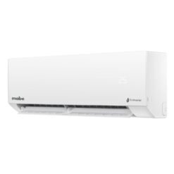 Aire acondicionado Mabe Split Inverter 9.000 BTU vista lateral unidad interior blanca