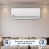 Aire acondicionado Mabe Convencional 12.000 BTU instalado en pared de sala
