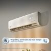 Aire acondicionado Mabe 12000 BTU con 6 años de garantía en el compresor instalado en la pared