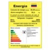 Etiqueta de eficiencia energética clase B de la nevera Mabe No Frost RMA247FXCG