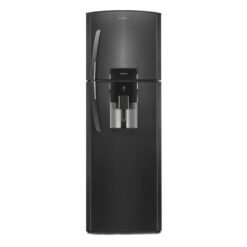 Nevera Mabe 313 litros No Frost Black Steel con dispensador de agua, vista frontal