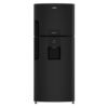 Nevera Mabe No Frost 415 litros grafito RMP415GCG, vista frontal con despachador de agua
