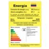 Etiqueta de eficiencia energética clase A de la nevera Mabe No Frost RMP415YCU