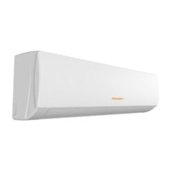 Unidad interior del aire acondicionado Rowa Inverter 12000 BTU vista lateral izquierda