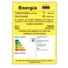 Etiqueta RETIQ de la lavadora Samsung WA70F13E4C: eficiencia A y consumo de 11 kWh/mes