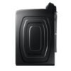 Lavadora Samsung WA70H23SPB de 23 kg con tapa de vidrio vista lateral en ángulo