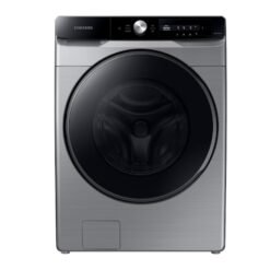 Lavadora Samsung WF22C6400AP 22 kg carga frontal gris vista frontal