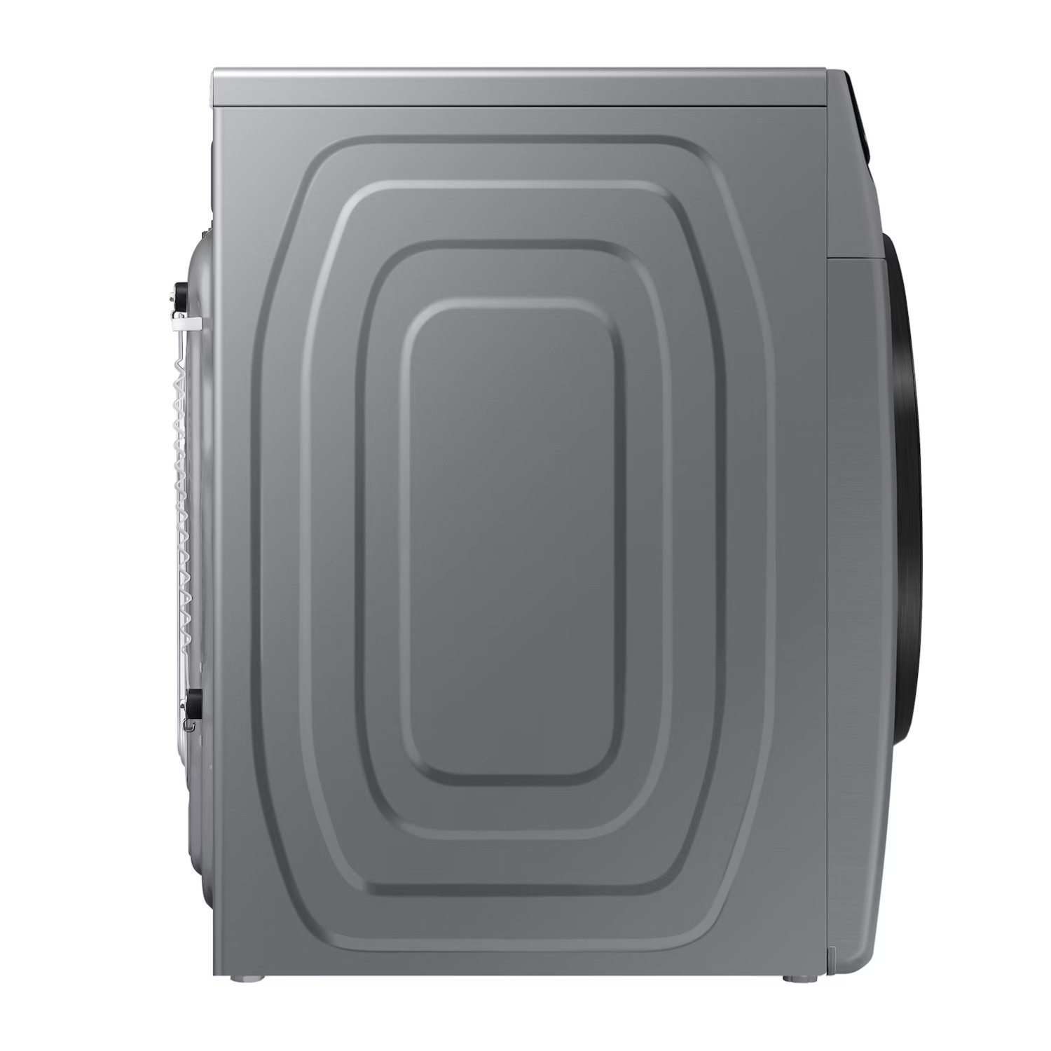 Vista lateral de la lavadora Samsung WF22C6400AP de 22 kg