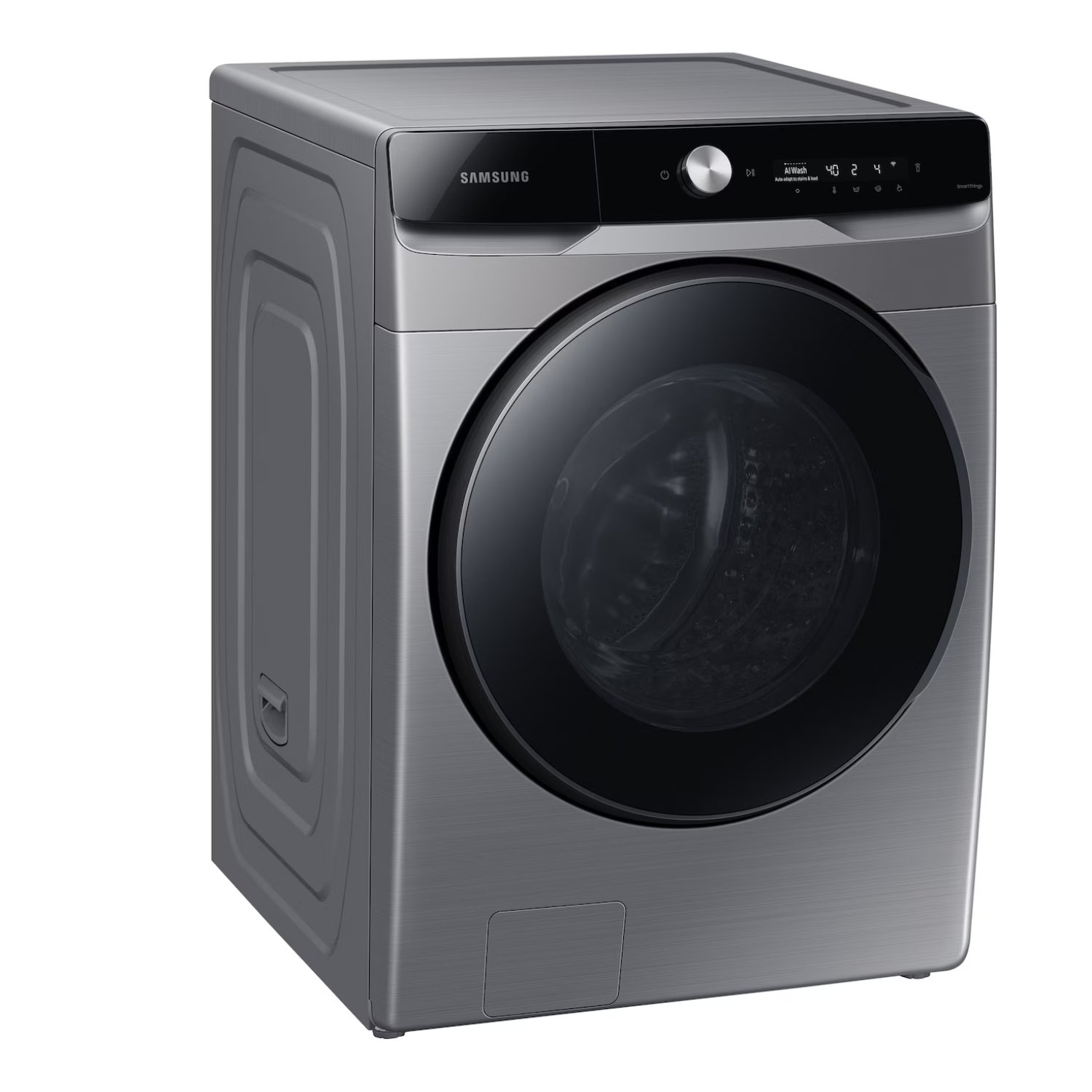 Lavasecadora Samsung WD22T6500GP de carga frontal vista en ángulo