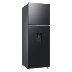 Nevera Samsung RT31DG5220B1 negra con dispensador de agua vista en ángulo