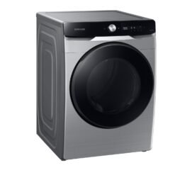 Secadora Samsung DVG22C6370P a gas de carga frontal vista en ángulo