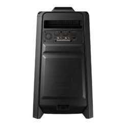 Parte trasera de la torre de sonido Samsung MX-T40 con puertos de conexión