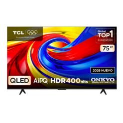 Televisor TCL 75 pulgadas QLED 4K Google TV 75P7L vista frontal