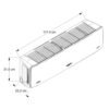 Medidas de la unidad interior del aire acondicionado Whirlpool 24000 BTU Inverter