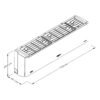 Medidas de la unidad interior aire acondicionado Whirlpool LWA7056Q 12.000 BTU en cm