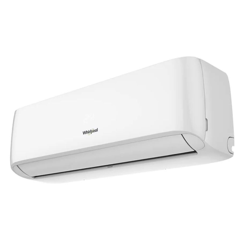 Aire acondicionado Whirlpool 1 tonelada 110V vista lateral derecha color blanco