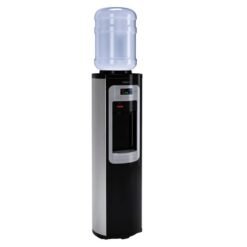 Dispensador de agua Whirlpool WK5911BS con botellón superior, vista lateral
