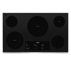 Estufa eléctrica Whirlpool vitrocerámica 91 cm 5 zonas de cocción vista superior