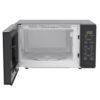 Microondas Whirlpool WM1807B abierto con plato giratorio e interior amplio