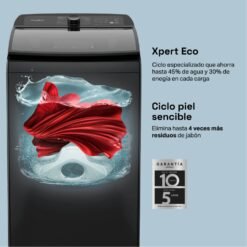 Lavadora Whirlpool WW17NNAHLA con tecnología Xpert Eco y ciclo piel sensible