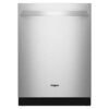 Lavavajillas de empotrar Whirlpool 60 cm 15 puestos acero inoxidable vista frontal