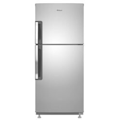 Nevera Whirlpool No Frost 234 litros gris WRM22CKTWW, vista frontal sin dispensador