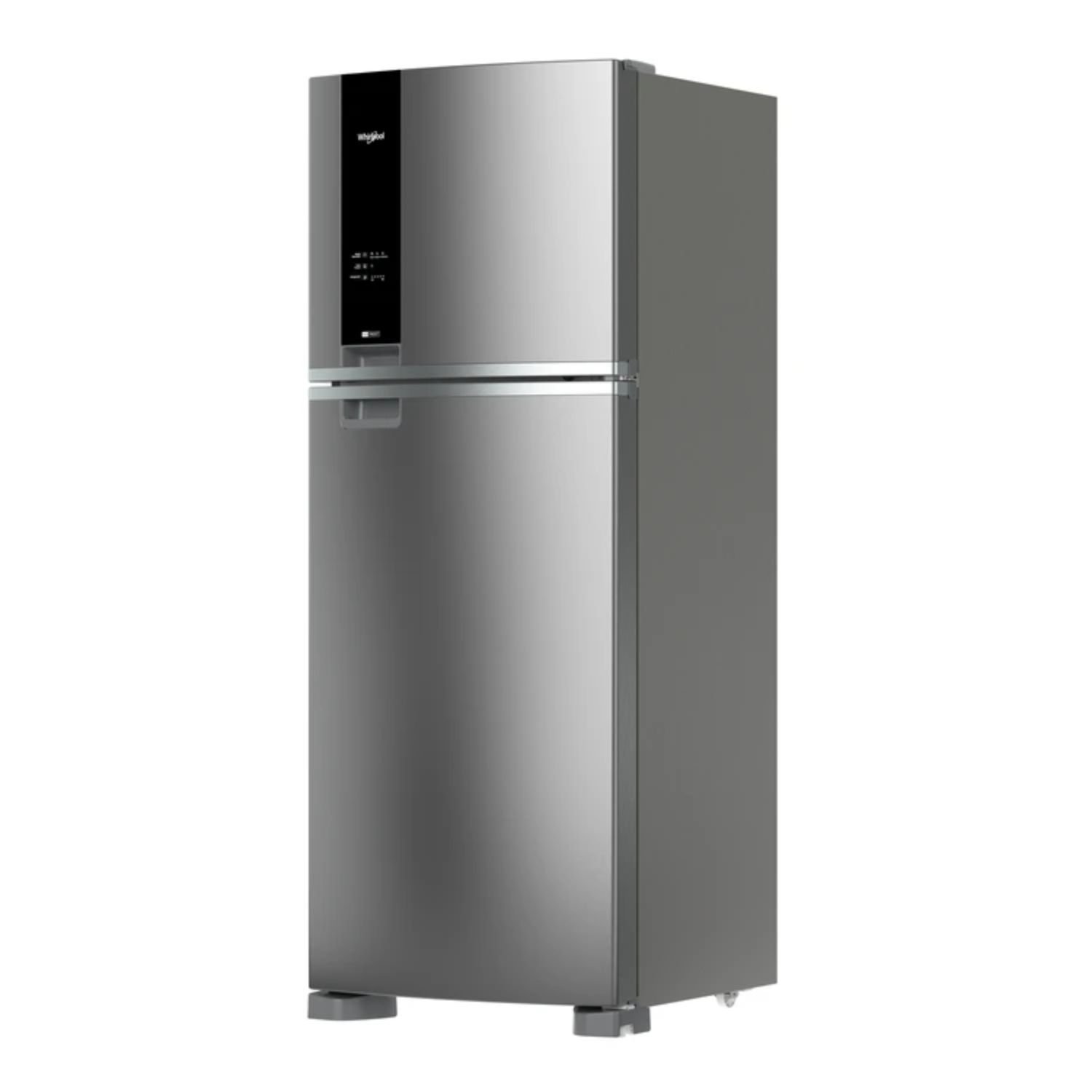 Nevera Whirlpool Xpert Inverter 449 L acero inoxidable vista de costado