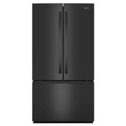 Nevecón Whirlpool French Door 861 L Xpert Inverter negro vista frontal